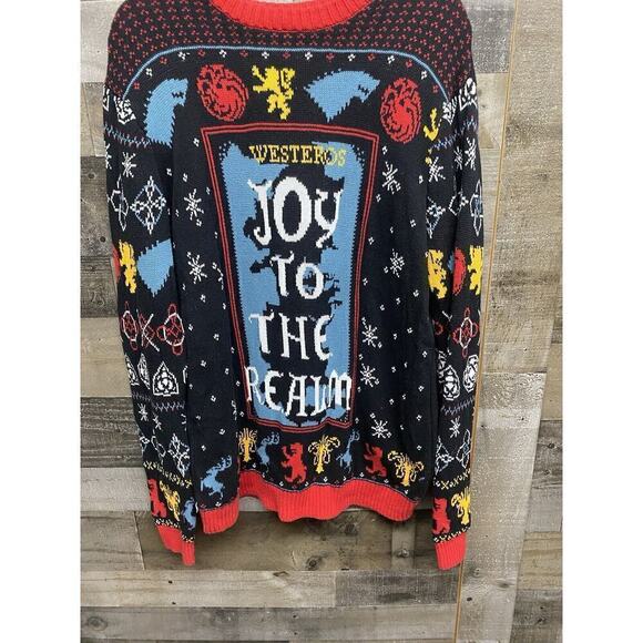 Game of Thrones ugly Christmas sweater Size XXl - Picture 2 of 5